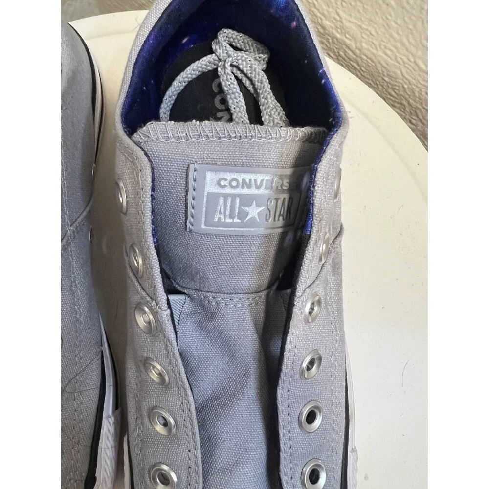 Converse All Star Chuck Taylor Gray Sneakers With Galaxy Print Interior